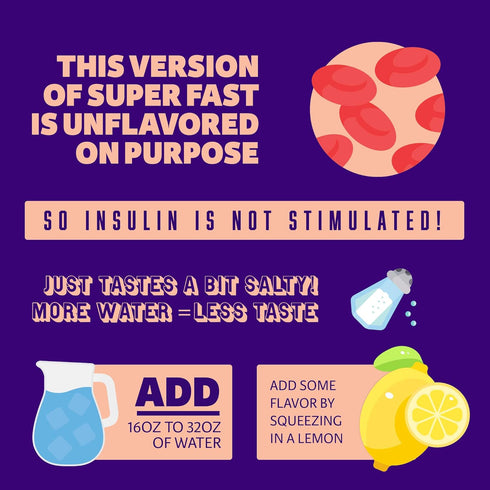 Brain Forza Super Fast Keto Electrolytes for Fasting, Unflavored, 30 Servings, No Sugar