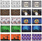 Reginary 20 Pcs Halloween Cosmetic Bags, Trick or Treat Gift Bags for Kids, Double Sided Printed Makeup Pouch with