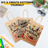 BAG BOX Kraft Paper Gift Bags with Handles, Small Business Shopping Bags for Grocery Birthday Party Supplies