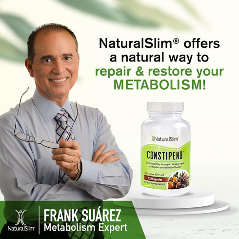 NaturalSlim Magnesium Oxide, 120 Vegetable Capsules for Constipation Relief & Colon Cleanser