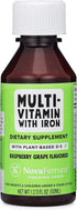 NovaFerrum Delish Vegan Multivitamin with Iron for Infants, Toddlers & Kids | Organic Plant-Based D-3 | 1.69 Fl Oz