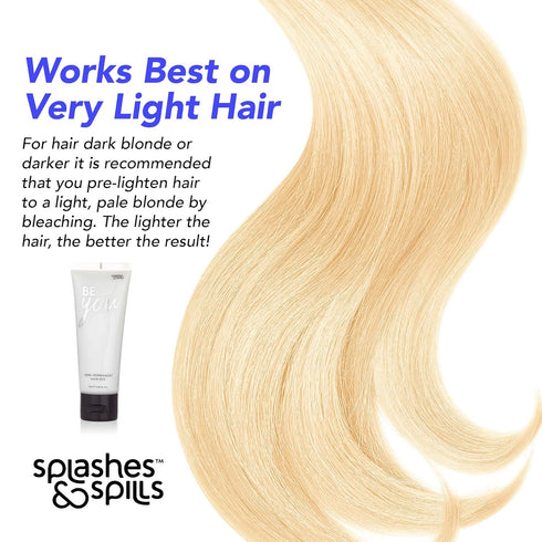 Semi-Permanent Butter Blonde Hair Dye - Vibrant 2.36 Oz. Tubes Temporary Hair Color, Ammonia and Peroxide Free, Vegan