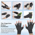 Quilax 7.9 3.1 Fingerless Compression Gloves, x Gray Compression Glove for Women or Men, Comfortable Finger Gloves