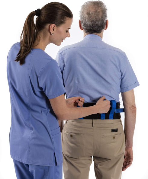 NYOrtho Gait Belt (275lbs) - Transfer Belt with 6 Heavy Handles, Adjustable 28” to 55”