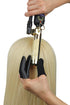 Jatai Heat Shield Professional High Heat Resistant Finger Protection Guards for Curling Irons, 3pc (Small/Medium, Black)