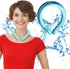 Neck Cooling Tube, Wearable Cooling Neck Wraps for Summer Heat, Hands Free Cold Pack (Blue)