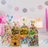 Ymapinc 50Pcs (4 Bee Gift Bag with Handles, Plastic Clear Handle Bags for Favors, Honey Bee Bags, Yellow Bag for Bees