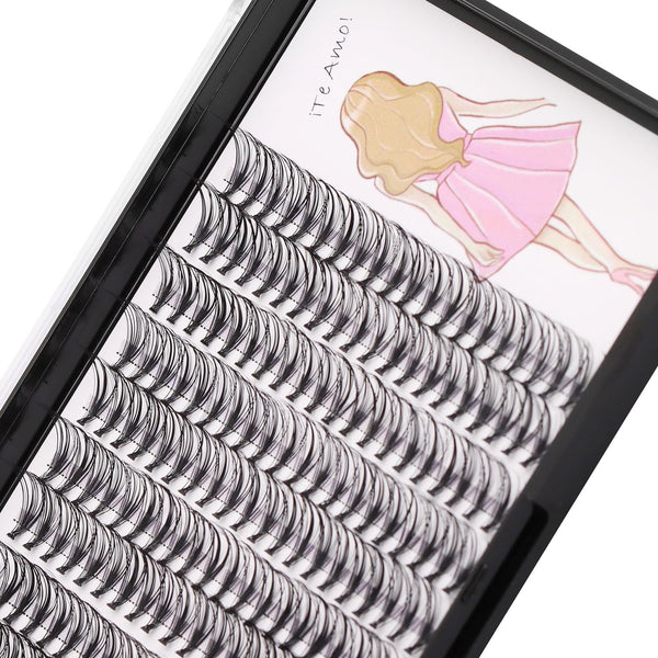 8-22mm to Choose 20D/40D/60D/80D/100D Individual False Eyelashes, Makeup Cluster Eyelashes Thickness 0.07mm D Curl