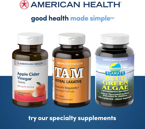 American Health Klamath Shores Blue Green Algae Capsules, 120 Total Servings, Pesticide-Free