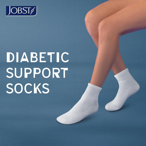 Seamless JOBST SensiFoot Diabetic Support Socks for Men and Women with Toe and Moisture Management - Extra Padding