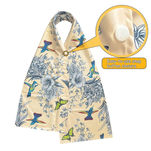 TOCKONIMN Adult Bibs Scarf for Women Eating - Dignified Alternative to Bib for Reusable Elderly Adults Senior Citizens