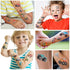75 PCS Truck Temporary Tattoos for Kids, Groovy Metallic Styles for Truck Wheels Birthday Party Supplies (Ages 5-8)