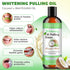 Coconut Oil Pulling for Teeth and Gums, 237ML, Coconut + Mint Mouthwash Pulling Oil for Improved Oral Hygiene