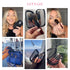 Cosme 9 FULL FACE MINI TRAVEL Makeup Brush Set, Natural Coverage Brushes with Brush Case