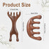 Xyembu 2 Pack 5-Claw Wooden Scalp Massager Head Wood Scalp Massage Tool Sandalwood Heads Wooden Brush Gua Sha