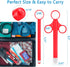 HOTTOK (2-Pack 6.5" 10ml Lube Applicator Injectors & Travel Pouch) - long Precision Reusable Personal Lubricant