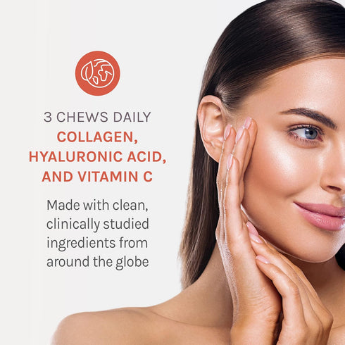 Reserveage Beauty Collagen Replenish Chews, Supplement for Skin Care & Hair Growth, 60 Soft Chews (20 Servings)
