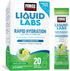 FORCE FACTOR Liquid Labs Electrolytes Powder - Hydration Packets with 5 Essential Electrolytes, Lemon-Lime Flavor, 20