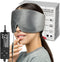 sticro Heated Eye Mask, Extra Large Size for Dry Eyes & Sinus Pressure Relief, Gray - 3 Heat & 5 Timing Settings