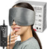 sticro Heated Eye Mask, Extra Large Size for Dry Eyes & Sinus Pressure Relief, Gray - 3 Heat & 5 Timing Settings
