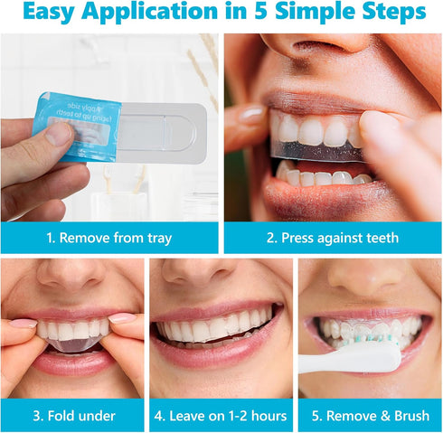 Lumist Advanced Teeth Whitening Strips, Pack of 20 (10 Treatments), Mint Flavored with Enamel Safe Technology