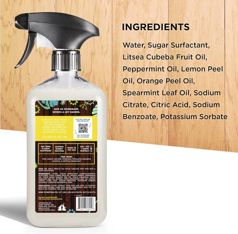 Aunt Fannie's Bundle - Hardwood Floor Cleaner and All-Purpose Wood Spray Cleaner, Packaging May Vary