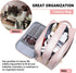 Travel-Accessories Makeup Bag for Women,Water Resistant Toiletry-Bag-For-Travel-Essentials,Dorm Room Essentials,Eco Leather Cosmetic Bag for Full Size Toiletries,Mother's Day Graduation Gifts for Her