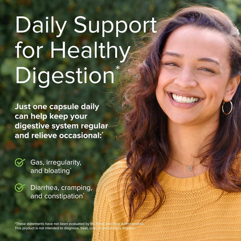 Terry Naturally FloraSure Probiotic, 30 Capsules, Daily Support for Healthy Digestion, Non-GMO, Vegan, Kosher