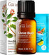 Set Set 2x10ml Manuka Essential Oil for Nail & Clove Oil for Tooth Aches - Aromatherapy Grade Essential Oils - - Gya