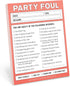 Knock Knock Party Foul Nifty Note, Checklist Memo Pad, 4 x 5.25-inches