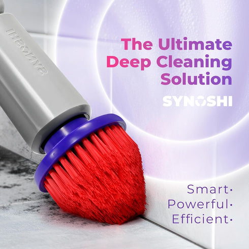 Set (2 Synoshi PRO Cone Brush Heads Units) for Electric Spin Scrubber Bathroom & Shower Cleaning Brush Universal