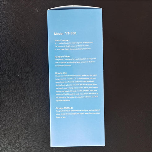 Sinus Rinse Kit with 40 Salt Packs - Neti Pots - Nasal Irrigation - BPA Free Nose Wash Bottle for Sinus Relief
