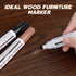 Furniture Markers Touch Up, 18 Colors Wood Markers Repair Kit with Wood Polish Wax for Scratches