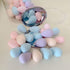 50 PCS Small Mini Makeup Sponges, Multi Colored Beauty Blender with Makeup Mirror, Facial Tools