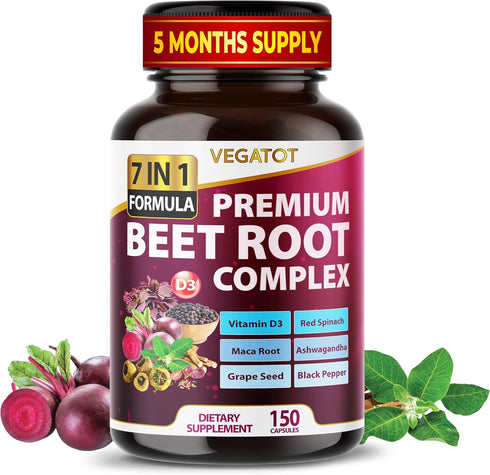 Concentrated with Ginseng Maca Root Ashwagandha - Energy Stamina Immune Support (150