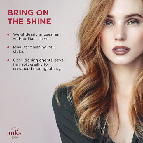MKS eco Let It Shine - 4 fl oz Original Scent Shine Mist + Hairspray, Vegan & Cruelty Free with Argan Oil