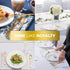 Gold Plastic Silverware Set - 160 Bulk Pack with 80 Forks, 40 Knives, 40 Spoons, Heavy Duty Disposable Cutlery