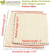 OsoCozy -100% 2 4x8x4 14-30 lb.) 1 Dozen Better Fit Unbleached Prefold Cloth Diapers Cotton, Gauze Weave, Sized for Tri