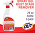 IRON OUT Rust Stain Remover Spray Gel, 24 Ounces, 3-Pack for Bathrooms, Kitchens, Laundry, and Outdoors