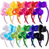 SIQUK 12 Pieces Bow Headbands for Girls - Boutique Grosgrain Headbands with Ribbon Bow in 12 Colors