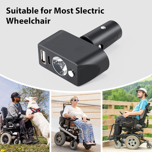 Accessories,3 Electric Wheelchair Led Light Power Wheelchair Pin XLR Head High Brightness Adjustable Angle, Night