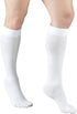 Truform 20-30 mmHg Compression Stockings, Knee High Length, Closed Toe, White, X-Large