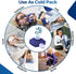 Ohuhu Reusable Ice Pack for Injuries, Hot & Cold Therapy, 9" Waterproof Ice Bags, Blue