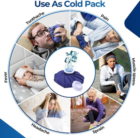 Reusable Ice Pack for Injuries by Ohuhu, 3 Packs, Hot & Cold Therapy Pain Relief, 3 Sizes