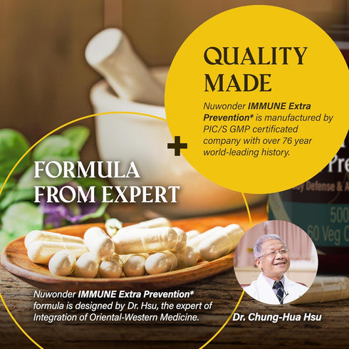 Immune EXTRA Prevention | Natural Immune Support, Clinically Tested Formula, Non-Drowsy, No Chemical Ingredient,