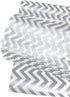 Flexicore Packaging | Metallic Silver Zig Zag Chevron Gift Wrap Tissue Paper | Size: 15 Inch X 20 Inch | Count: 10 Sheets | Color: Silver| DIY Craft, Art, Wrapping, Decorations