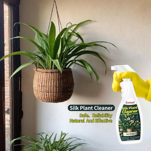 Silk Plant Cleaner Spray No Wipe, Artificial Plant Cleaner and Dust Remover, 16.91 Fl Oz