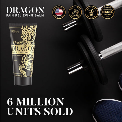 Xtra Strength Dragon Pain Relieving Lotion 3.4oz - Natural Ingredients for Muscle and Joint Discomfort Relief