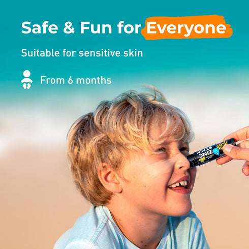 Sun Zapper Zinc Oxide Mineral Sunscreen Stick, SPF 50+, Water Resistant, Light Skin Tone (Bronze/Tan), 12g (0.42 Oz)