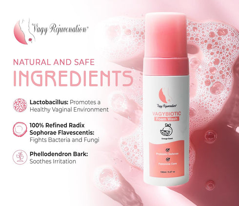 VAGYBIOTIC Cleansing Foam for Health & Wellness